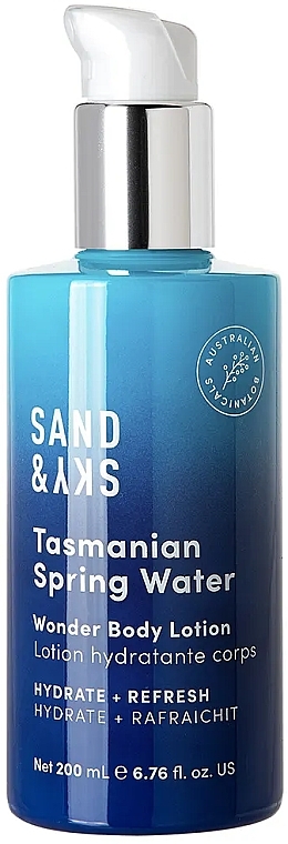 PRZECENA! Nawilżający lotion do ciała z tasmańską wodą źródlaną - Sand & Sky Tasmanian Spring Water Wonder Body Lotion * — Zdjęcie N1