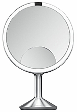 Okrągłe lustro sensoryczne, 25 cm - Simplehuman Sensor Mirror Trio Max Stainless Steel — Zdjęcie N2