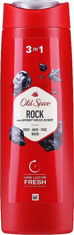 Szampon-żel pod prysznic - Old Spice Rock 3in1 — Zdjęcie N1