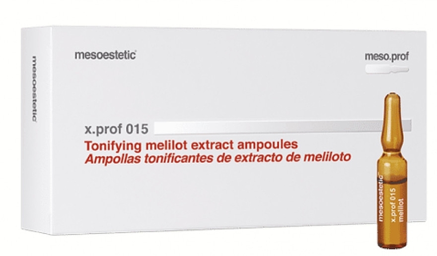Preparat do mezoterapii na cellulit - Mesoestetic X.prof 015 Melilit & Rutin Extract — Zdjęcie N2