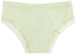 Zestaw majtek menstruacyjnych, 3 częściowy, zielony - Platanomelon Kiwitas Doble Blonda Menstrual Briefs — Zdjęcie N2