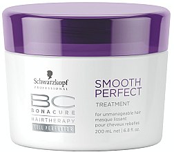 Intensywnie wygładzająca maska do włosów - Schwarzkopf Professional BC Bonacure Smooth Perfect Treatment — Zdjęcie N1