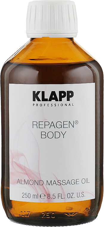 Migdałowy olejek do masażu - Klapp Repagen Body Almond Massage Oil — Zdjęcie N1