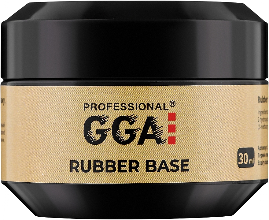 Gumowa baza pod lakier hybrydowy - GGA Professional Rubber Base — Zdjęcie N1