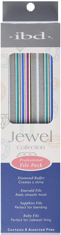 Zestaw pilników do paznokci - IBD Spa Jewel Collection Professional File Pack — Zdjęcie N1