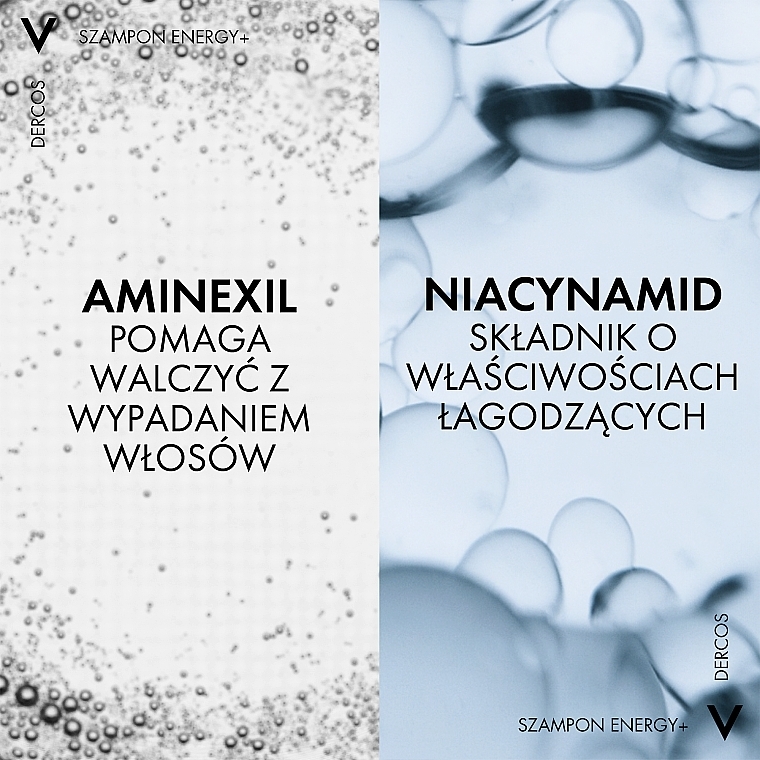 PRZECENA! Wzmacniający szampon przeciw wypadaniu włosów Aminexil - Vichy Dercos Energising+ Shampoo * — Zdjęcie N7