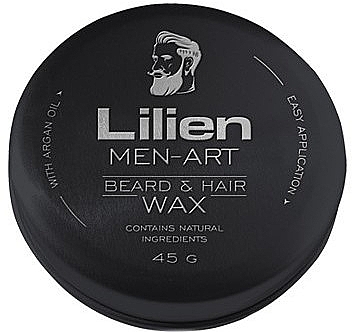 Wosk do brody i włosów - Lilien Men-Art Black Beard & Hair Wax — Zdjęcie N1