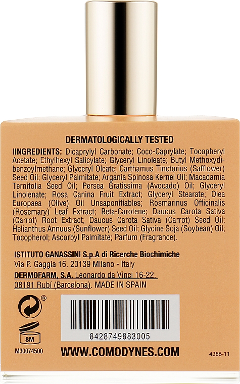 Perfumowany olejek rozświetlający skórę twarzy i ciała - Comodynes Luminous Perfumed Dry Oil — Zdjęcie N2