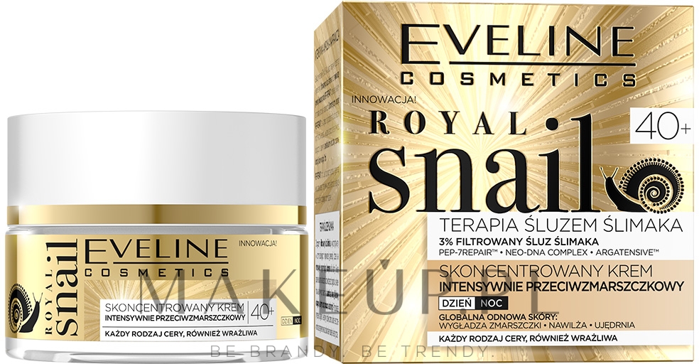 Skoncentrowany krem przeciwzmarszczkowy na dzień i na noc 40+ - Eveline Cosmetics Royal Snail — Zdjęcie 50 ml