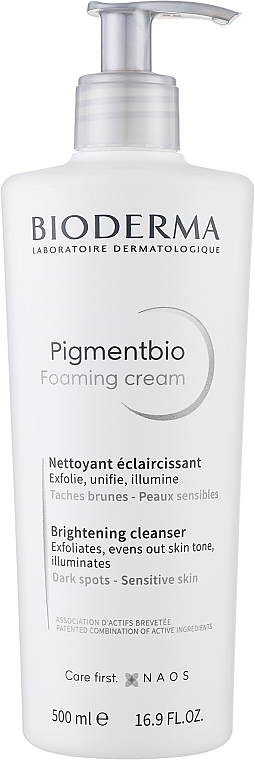 Oczyszczający krem-pianka do mycia twarzy i ciała - Bioderma Pigmentbio Foaming Cream — Zdjęcie N2