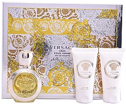 Kup Versace Eros Pour Femme - Zestaw (edt/50ml + b/lot/50ml + sh/gel/50ml)