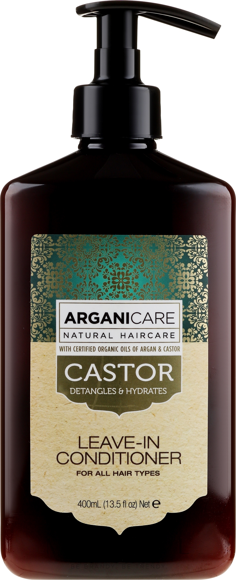 Odżywka bez spłukiwania stymulująca porost włosów - Arganicare Castor Oil Leave-in Conditioner — Zdjęcie 400 ml