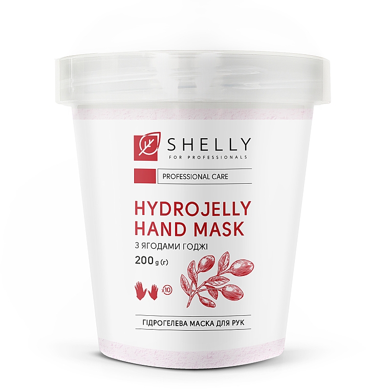 Hydrożelowa maska na dłonie z jagodami goji - Shelly Professional Hydrojelly Hand Mask — Zdjęcie N1