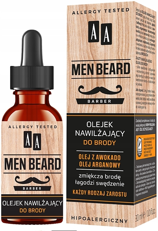 Nawilżający olejek do brody - AA Cosmetics Men Beard — Zdjęcie N1