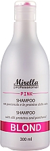 Kup Szampon do włosów jasnych, siwych i zniszczonych Ciepły odcień - Mirella Professional Blond Pink Shampoo
