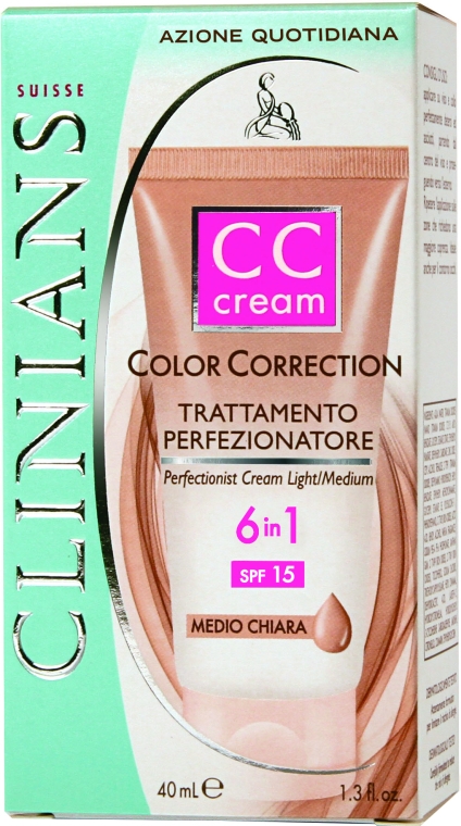 Korygujący krem CC 6 w 1 (SPF 15) - Clinians Color Correction CC Cream