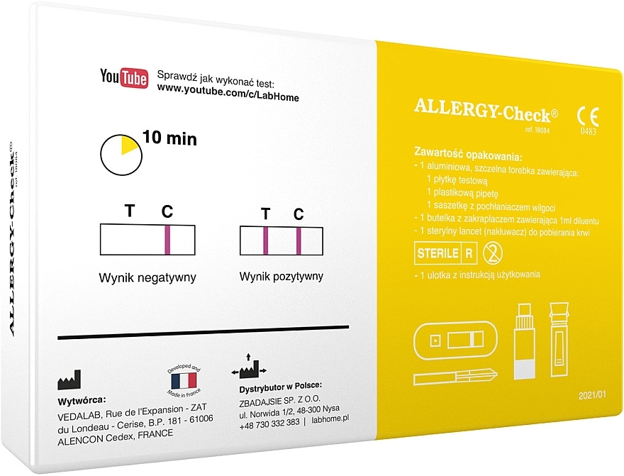 Test diagnostyczny alergii - Lab.Home Allergy-Check — Zdjęcie N2