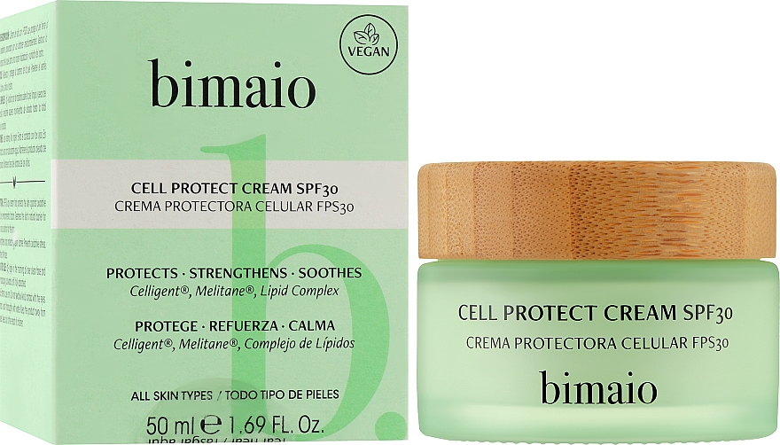 Krem na dzień do twarzy SPF30 - Bimaio Cell Protect Cream SPF30  — Zdjęcie N2