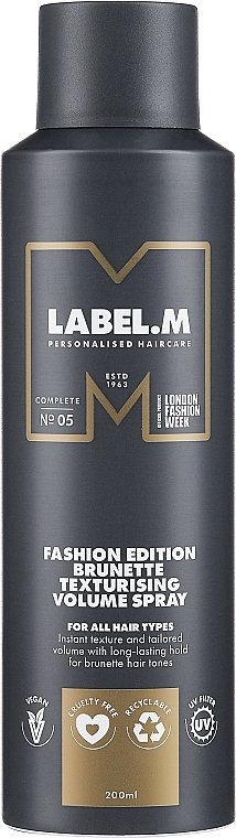 Spray teksturujący do włosów dla brunetek - Label.m Brunette Texturising Volume Spray  — Zdjęcie N1