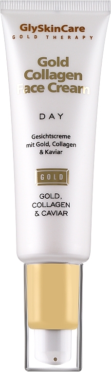 Kolagenowy krem do twarzy ze złotem na dzień - GlySkinCare Gold Collagen Day Face Cream — Zdjęcie N1