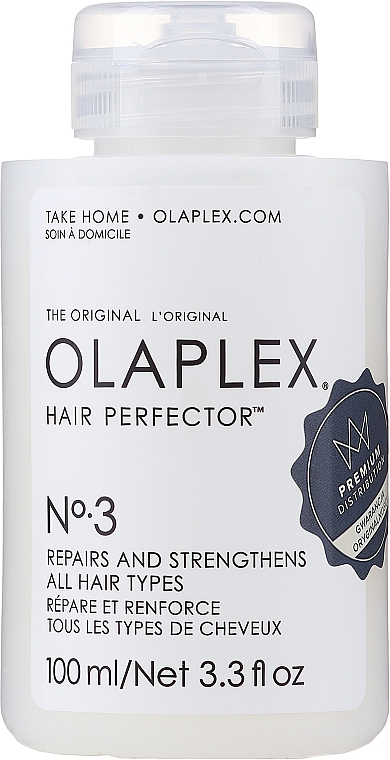 Eliksir odbudowująco-regenerujący do włosów po zabiegach chemicznych - Olaplex Hair Perfector №3