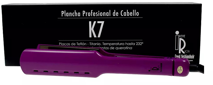 Prostownica do włosów - Irene Rios K7 Hair Straightener Lilac — Zdjęcie N1