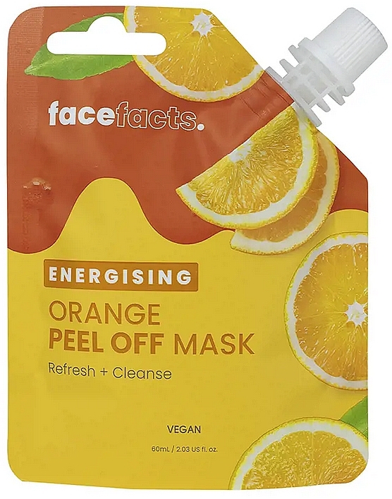 Energetyczna maska do twarzy z pomarańczą - Face Facts Energising Orange Citrus Peel-Off Face Mask  — Zdjęcie N1