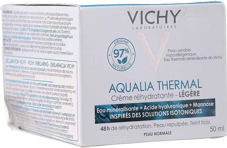 PRZECENA! Vichy Aqualia Thermal Light Cream - Lekki krem nawilżający do twarzy * — Zdjęcie N1