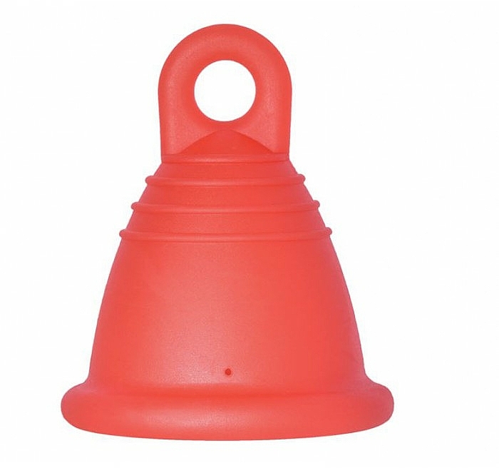 Kubeczek menstruacyjny, rozmiar XL, czerwony - MeLuna Classic Shorty Menstrual Cup Stem — Zdjęcie N1