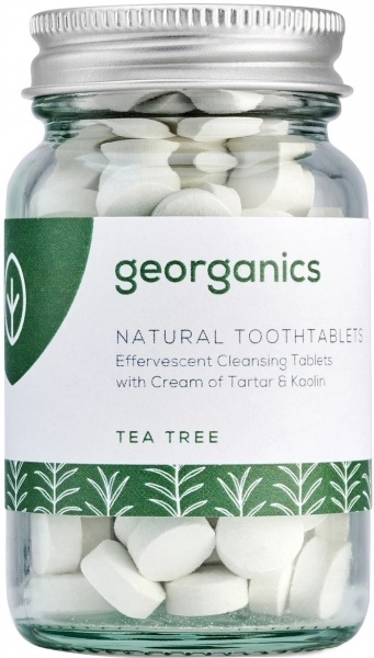 Naturalne tabletki do mycia zębów Drzewo herbaciane - Georganics Natural Toothtablets Tea Tree — Zdjęcie N1