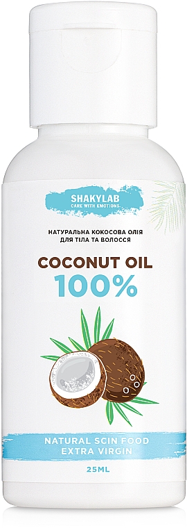 Olej kokosowy 100% Pure - SHAKYLAB Coconut Oil — Zdjęcie N1