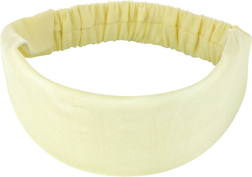 Opaska do włosów Knit Classic, jasnożółta - MAKEUP Hair Accessories — Zdjęcie N1