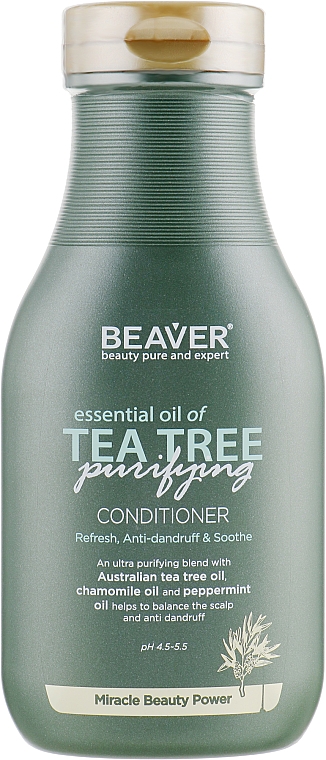 Oczyszczająca odżywka do włosów z olejkiem z australijskiego drzewa herbacianego - Beaver Professional Essential Oil Of Tea Tree Conditioner — Zdjęcie N1