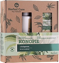 Kup Zestaw - Farmona Herbal Care Hemp Set (f/milk 400 ml + f/cr 50 ml)