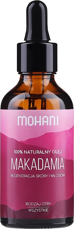 Olej makadamia Regeneracja skóry i włosów - Mohani Macadamia Oil