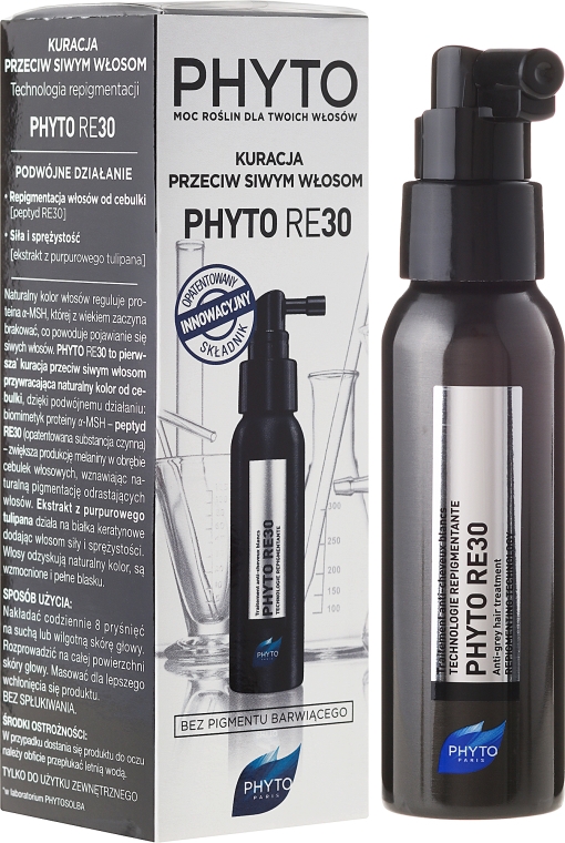 Kuracja przeciw siwym włosom - Phyto Phyto RE30 Treatment Anti-Grey Hair
