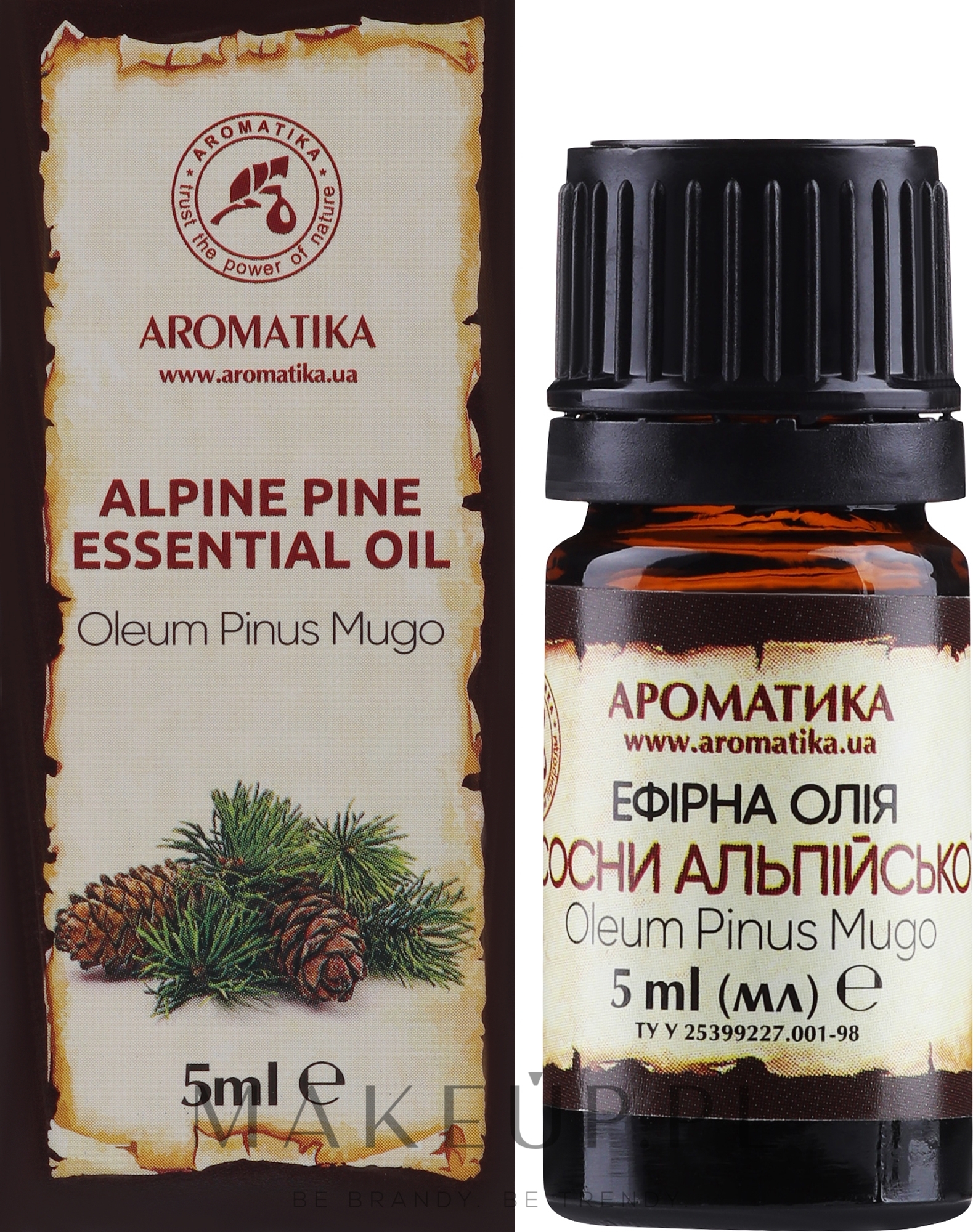 100% naturalny olejek z sosny alpejskiej - Aromatika — Zdjęcie 5 ml