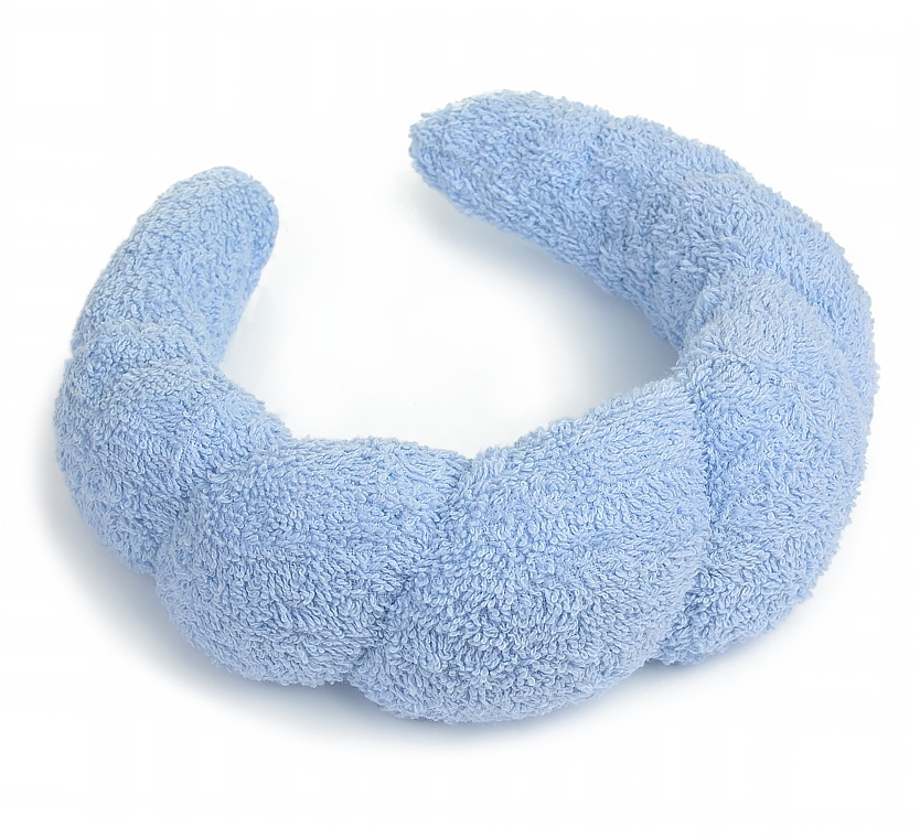 Opaska do rutynowych zabiegów kosmetycznych, niebieska Easy Spa - MAKEUP Spa Headband Face Washing Blue