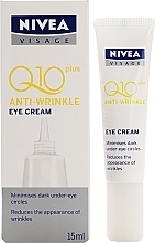 Przeciwzmarszczkowy krem pod oczy - Nivea Q10 Plus Anti-wrinkle Eye Cream — Zdjęcie N1