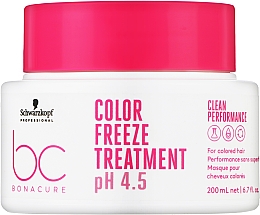 Maska do włosów farbowanych - Schwarzkopf Professional Bonacure Color Freeze Treatment pH 4.5 — Zdjęcie N2