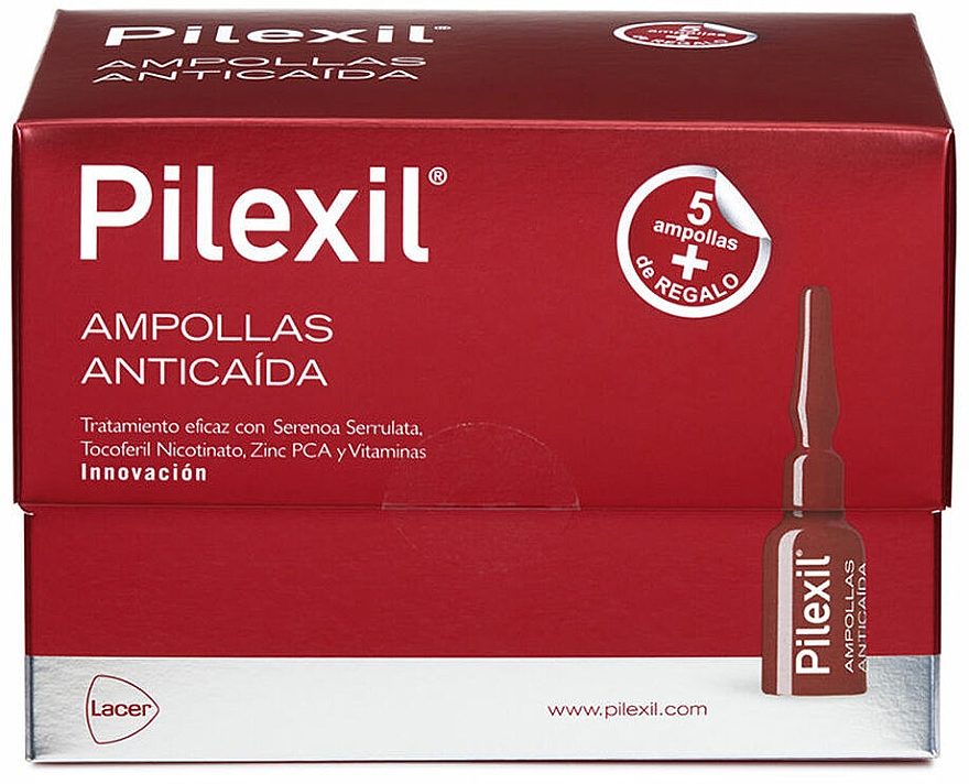 Ampułki przeciw wypadaniu włosów - Lacer Pilexil Anti-Hair Loss Ampoules — Zdjęcie N1