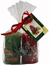 Kup PRZECENA! Ręcznie robione świece bożonarodzeniowe, 2 szt. - Bulgarian Rose Handmade Christmas Candle Set *
