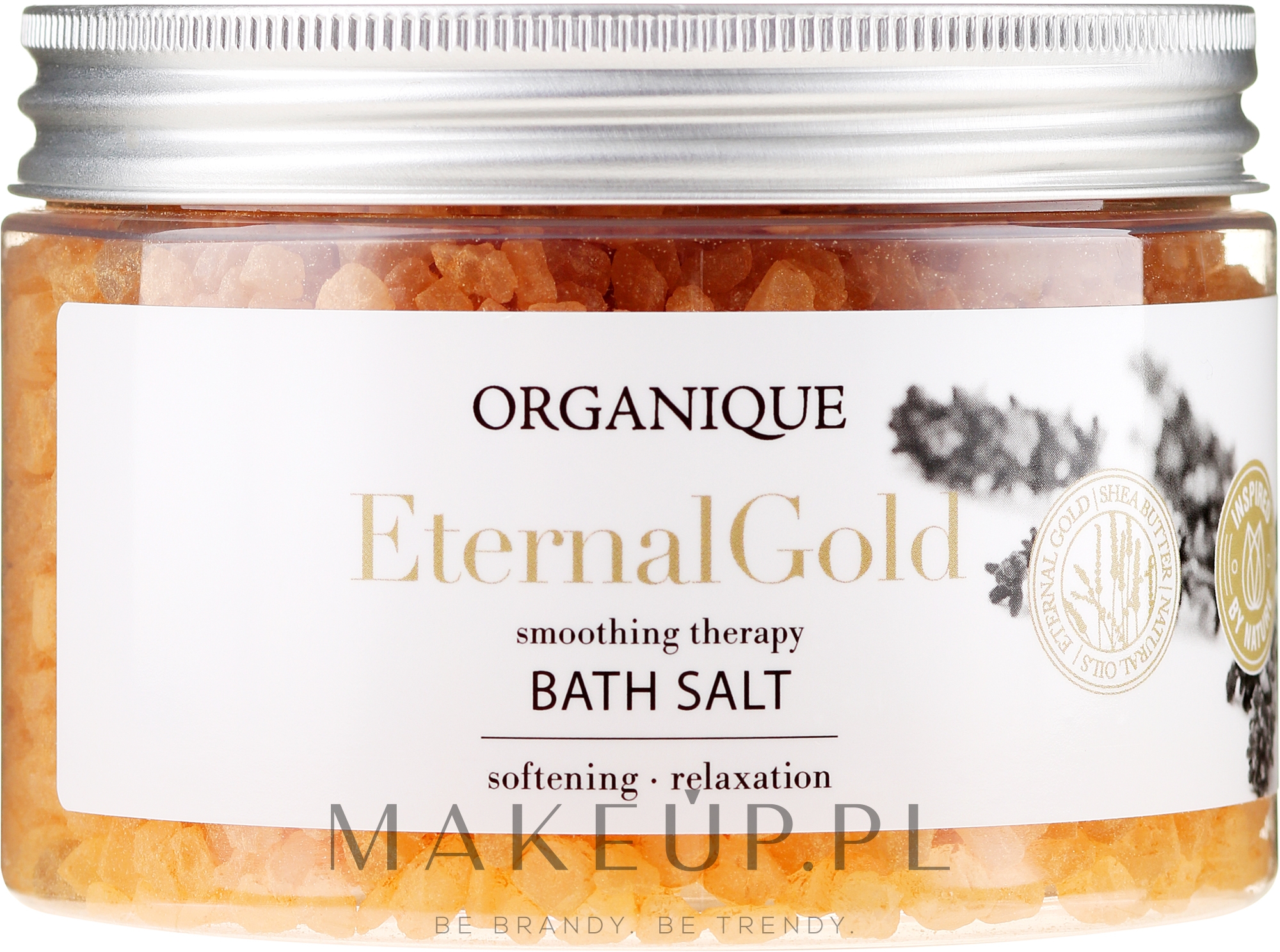 Relaksująca sól do kąpieli - Organique Eternal Gold Bath Salt — Zdjęcie 600 g