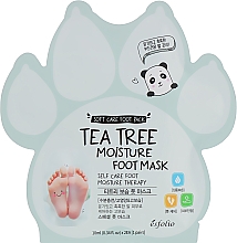 Kup Nawilżająca maska do stóp z wyciągiem z drzewa herbacianego - Esfolio Tea Tree Moisture Foot Mask