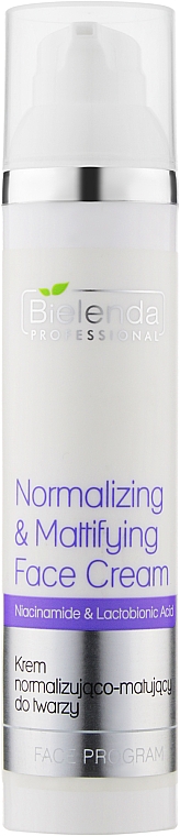 Normalizująco-matujący krem do twarzy - Bielenda Professional Normalizing & Matifing Face Cream — Zdjęcie N2