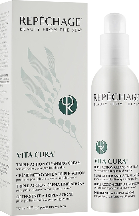 PRZECENA! Krem oczyszczający o potrójnym działaniu - Repechage Vita Cura Triple Action Cleansing Cream * — Zdjęcie N2