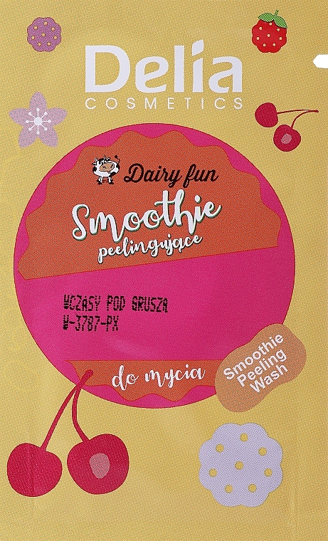 Smoothie peelingujące Wczasy pod gruszą - Delia Dairy Fun Smoothie Peeling Wash (próbka) — Zdjęcie N1