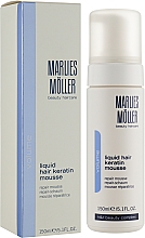 Pianka odbudowująca strukturę włosów Płynna keratyna - Marlies Moller Volume Liquid Hair Keratin Mousse — Zdjęcie N4