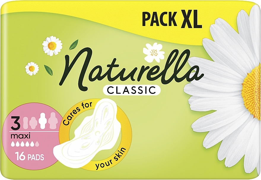 Podpaski ze skrzydełkami, 16 szt. - Naturella Classic Basic Maxi 