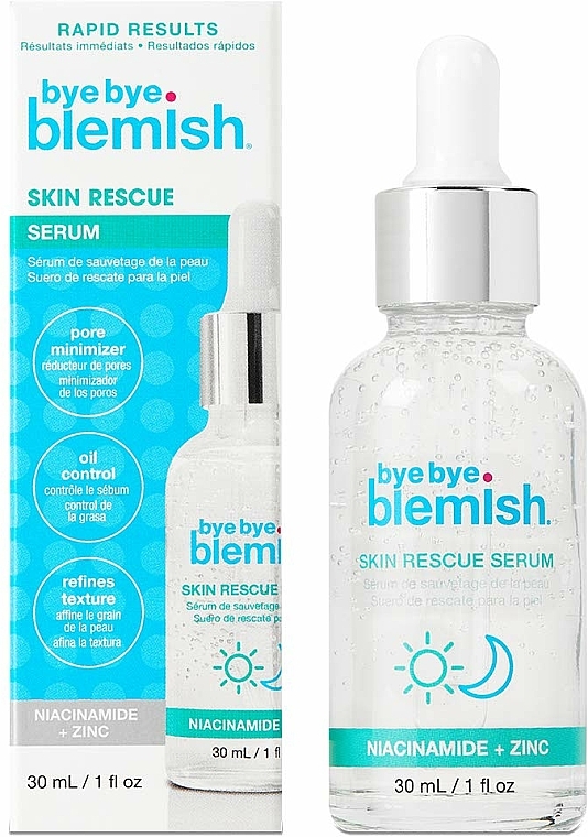 Nawilżające serum do twarzy - Bye Bye Blemish Skin Rescue Niacinamide Serum — Zdjęcie N1